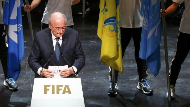Sepp Blatter bei seiner Eröffnungsrede.