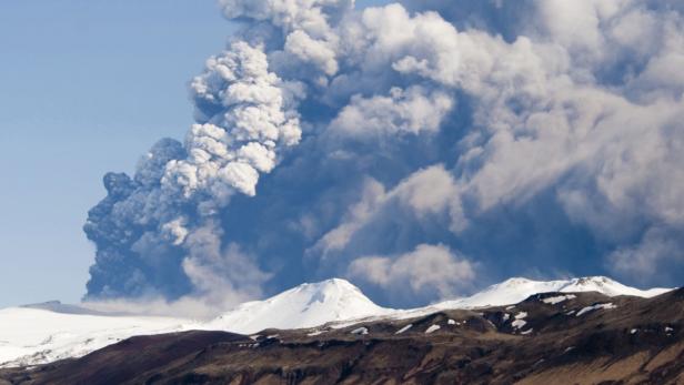 Island-Vulkan Eyjafjallajokull.