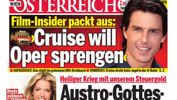 Titelseite der Zeitschrift „Madonna“ mit Tom Cruise und Sylvie Meis.
