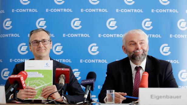 Die neuen Vorstände der E-Control Wolfgang Urbantschitsch, Andreas Eigenbauer
