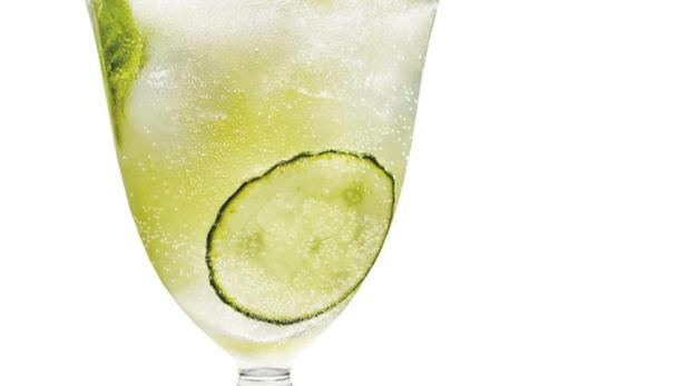 Ohne Sommer-Cocktail geht es dieser Tage nicht. Für &quot;Cointreau-Fizz-Gurke-Basilikum&quot; brauchen Sie: 5 cl Cointreau, 1/2 frische Limette, 10 cl sprudelndes Mineralwasser, 1 Stück Salatgurke (3 cm), 4 frische Basilikumblätter und Eiswürfel. Zerdrücken Sie Gurke und Basilikumblätter im Shaker, fügen Sie Cointreau und Limettensaft hinzu. Mit Eis auffüllen. So lange shaken, bis der Shaker beschlägt. In das Glas füllen und mit Mineralwasser aufgießen. Mit einem Basilikumblatt und einer Gurkenscheibe dekorieren.