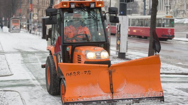 Winterwetter in Wien In Wien wird wieder fleißig geräumt.