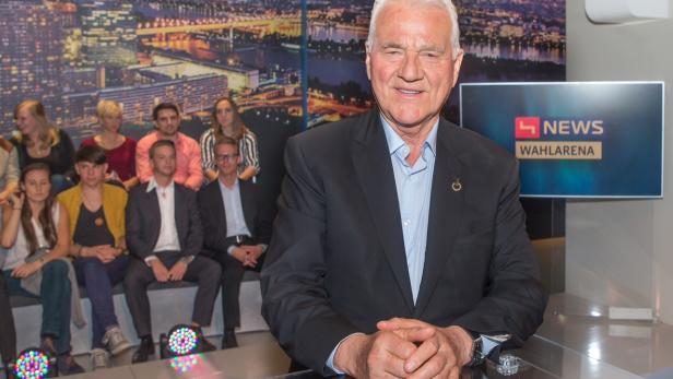 Frank Stronach in der Wahlarena