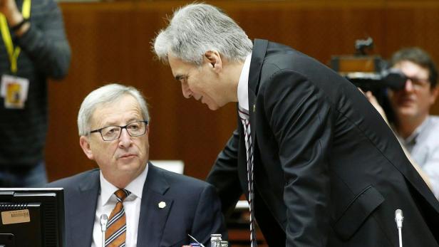 EU-Kommissionschef Juncker und Kanzler Faymann sind wegen der Griechen-Krise in Dauerkontakt.