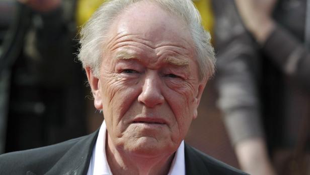 Nahaufnahme des britischen Schauspielers Sir Michael Gambon.