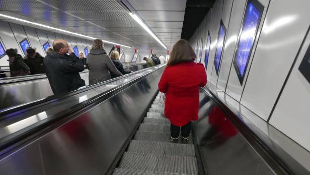 Selbstverständlichkeit: Auch diese Treppe hört höchst selten zu rollen auf