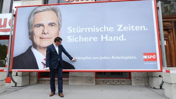 APA13405416 - 26062013 - WIEN - ÖSTERREICH: ZU APA-TEXT II - Wahlkampf-Leiter Norbert Darabos (SPÖ) am Mittwoch, 26. Juni 2013, anl. der Präsentation der SPÖ-Plakatkampagne vor der SPÖ Bundesgeschäftsstelle in Wien. APA-FOTO: HELMUT FOHRINGER