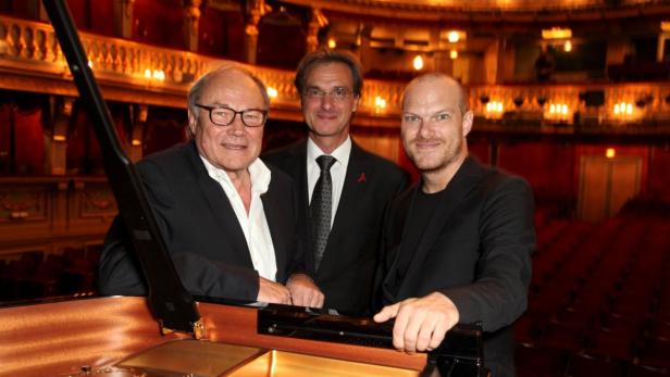 Saisonstart Vereinigte Bühnen - Brandauer Lesung Wien, Theater an der Wien, 11. 09. 2013 Roland GEYER, Klaus Maria BRANDAUER, Lars VOGT Copyright TOPPRESS Austria