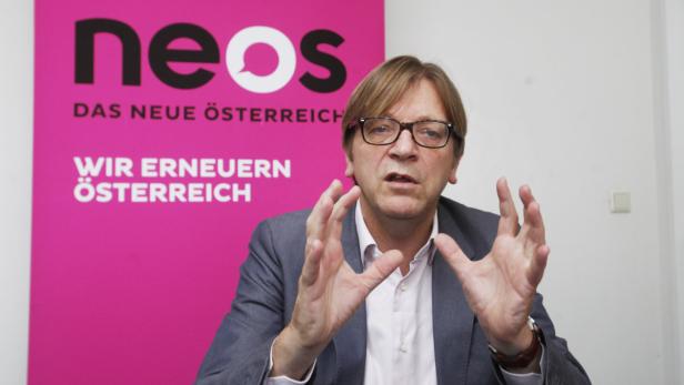 Prominenter Wahlkampfhelfer der NEOS: Liberalen-Chef Verhofstadt