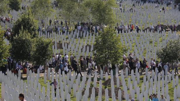 Die meisten Opfer wurden auf dem Friedhof von Potocari beigesetzt.