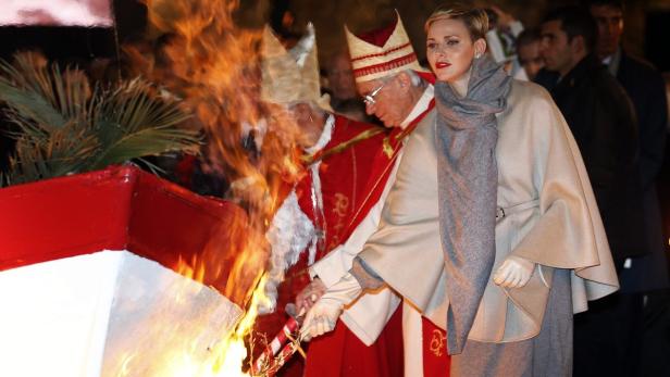 Princess Charlene ehrte Schutzheilige des Fürstentums Monaco.
