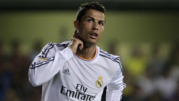Cristiano Ronaldo im Trikot von Real Madrid während eines Spiels.
