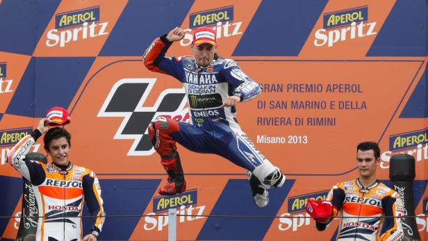 Jubelsprung: Jorge Lorenzo.