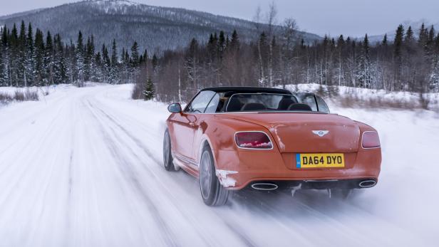 GT Speed: Mit dem stärksten Serien-Bentley auf Eis und Schnee