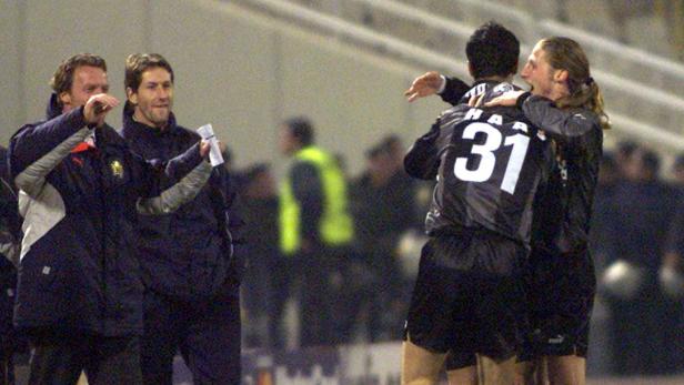 Der letzte Punkt: Am 20. Februar 2001 gewann Sturm bei Panathinaikos 2:1.