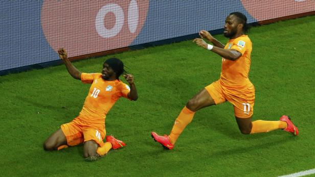 Die Elfenbeinküste liegt mit dem Sieg nach dem ersten Spieltag der Gruppe C in der Tabelle auf Platz zwei hinter Spitzenreiter Kolumbien.