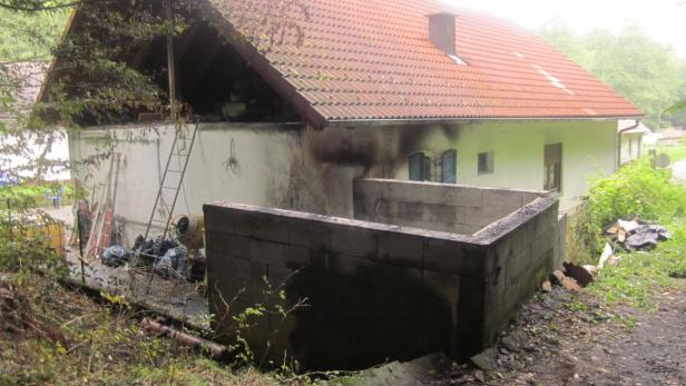 Brand eines Gartenhauses in Gritsch…