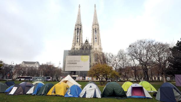 Protest-Zeltlager mutiert zum Geistercamp