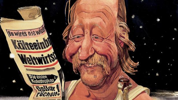 Erich Sokol im Karikaturmuseum Krems