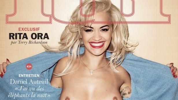 Rita Ora zeigt sich oben ohne auf Cover
