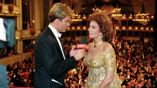 Alfons Haider 1995 mit Sophia Loren