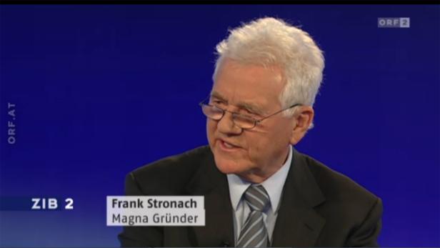 60 Mal „Herr Stronach“: Etwa alle 13 Sekunden hat der ORF-Moderator den Milliardär mit Namen angesprochen – eine Zitatensammlung.