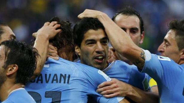 Luis Suarez lässt Uruguay jubeln.