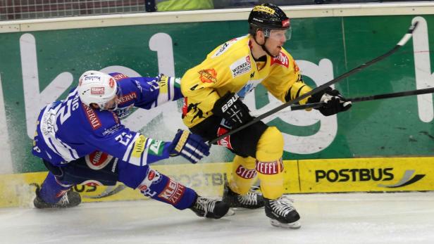 Philippe Lakos (re.) bleibt den Vienna Capitals bis 2015 erhalten.