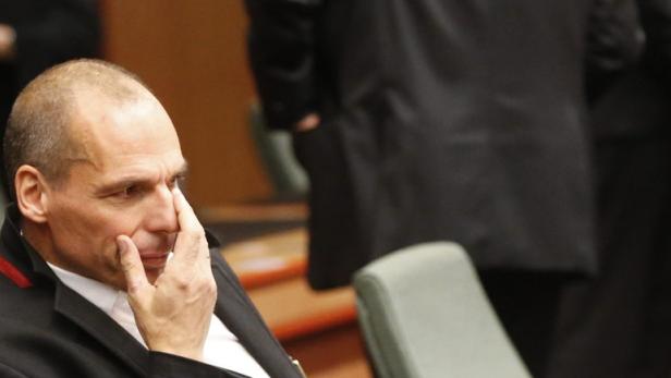 Anspannung bei Yanis Varoufakis