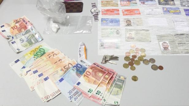 Die Polizei stellte Koks und Bargeld sicher