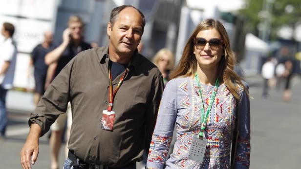 Gerhard Berger undLebensgefährtin Helene in Spielberg.