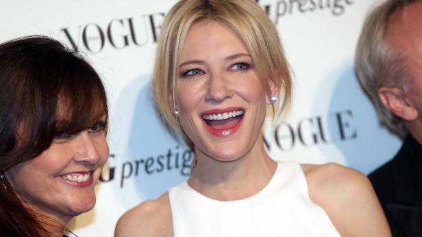 Bezaubernd: Oscar-Preisträgerin Cate Blanchett bei der Modewoche in Mailand