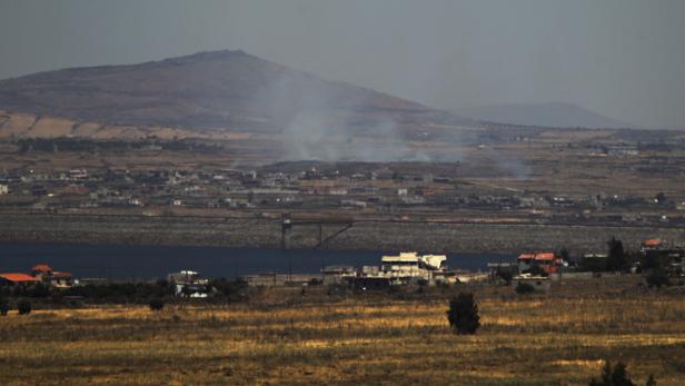 Rauch über dem Golan