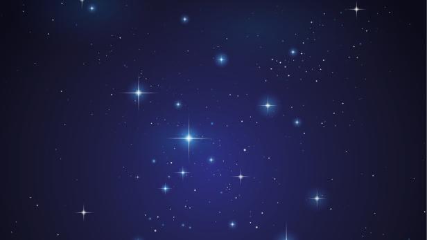 Ein Nachthimmel voller Sterne.