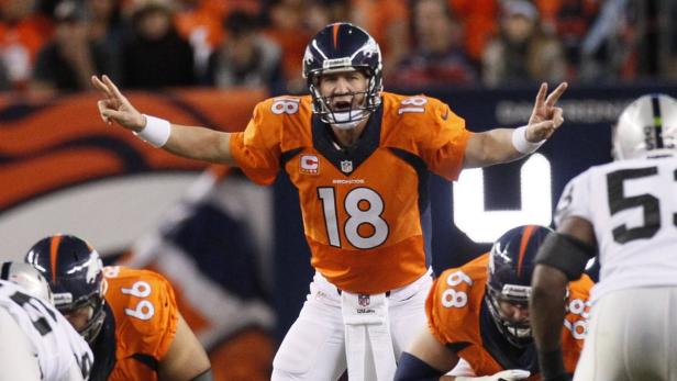 Herr der Lage: Peyton Manning war bei Denvers drittem Sieg im dritten Saisonspiel der auffälligste Mann am Feld.
