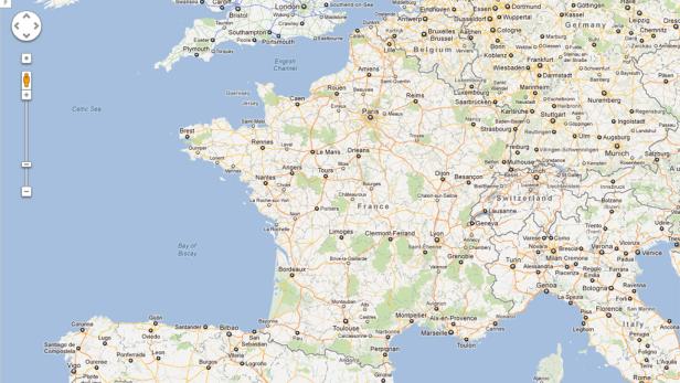 Google Maps ist Frankreich zu billig