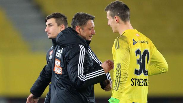 Trainer Barisic konnte am Samstag mit Strebinger (re.) und Jelic (li.) zufrieden sein.