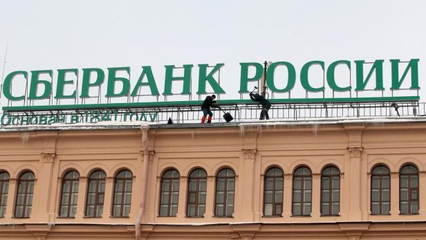 Die russische Sberbank ist von den Sanktionen der EU und der USA betroffen.