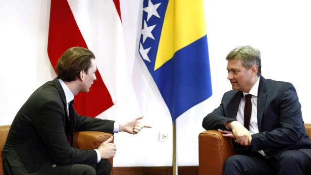 Außenminister Kurz mit Denis Zvizdic, Ministerpräsident von Bosnien-Herzegowina