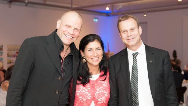 Fundraising-Dinner mit Opern-Star: Bo Skovhus, Danielle Spera, Pianist Stefan Vladar