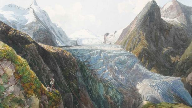 Thomas Ender malte 1832 den „Großglockner mit der Pasterze“. Heute ist dieser Gletscher kaum noch wahrnehmbar