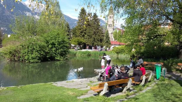 Der Rapoldipark ist Ruheoase mitten in Innsbruck. Doch der Ruf hat gelitten