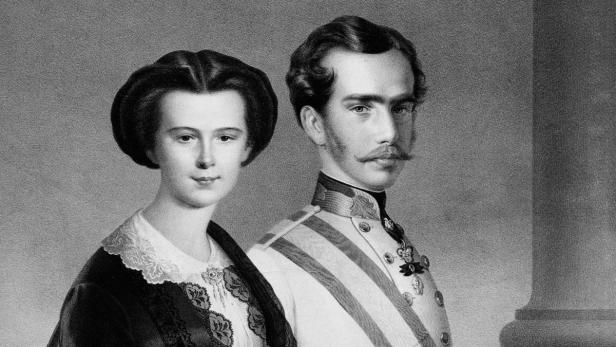Ein Porträt von Kaiser Franz Joseph I. und Kaiserin Elisabeth von Österreich.
