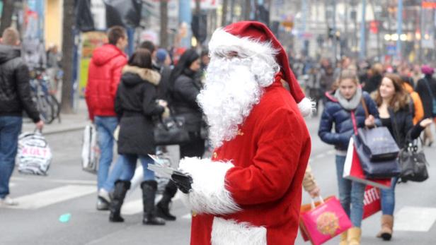 Weihnachtseinkauf,Weihnachtsgeschäft,Einkaufssamstag,Mariahilfer Straße, shopping,Geschenke,Fahrverbot Mariahilfer Straße,Fußgängerzone Mariahilfer Straße