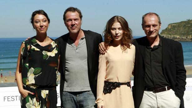 Ursula Strauss,  Sebastian Koch, Nora von Waldstaetten und Götz Spielmann.