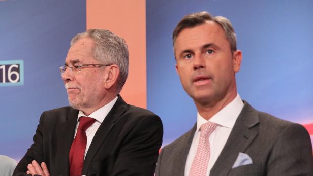 Vor Stichwahl: Alexander Van der Bellen gegen Norbert Hofer
