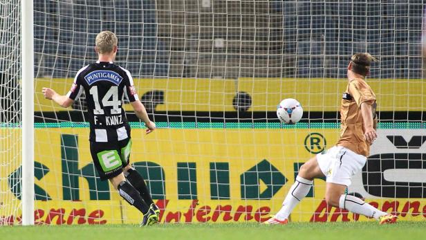 Goldtorschütze: Florian Kainz musste den Ball nur noch über die Linie drücken.