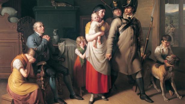 Deine Heimat braucht dich jetzt: Johann Peter Krafft, Der Abschied des Landwehrmanns, 1813