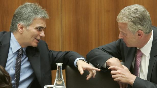 Werner Faymann und Reinhold Mitterlehner - auf der Suche nach einem Steuer-Kompromiss.