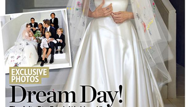 Das Cover des People Magazins zeigt Angelina Jolie in ihrem Hochzeitskleid.